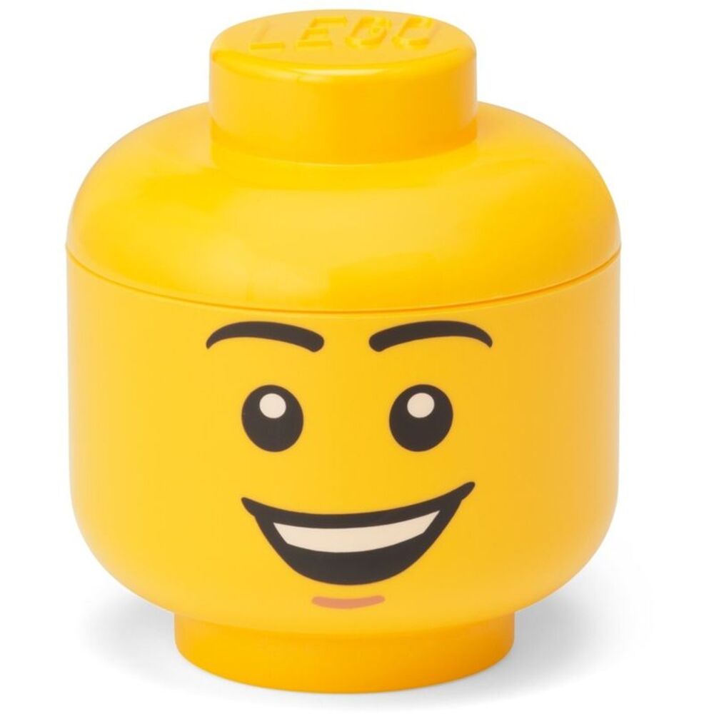 LEGO Mini Stackable Storage Head, Happy Boy COLLECTIBLES